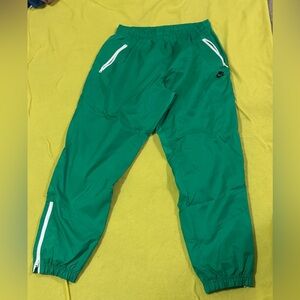 Nike Kids Emerald Joggers with White Accents